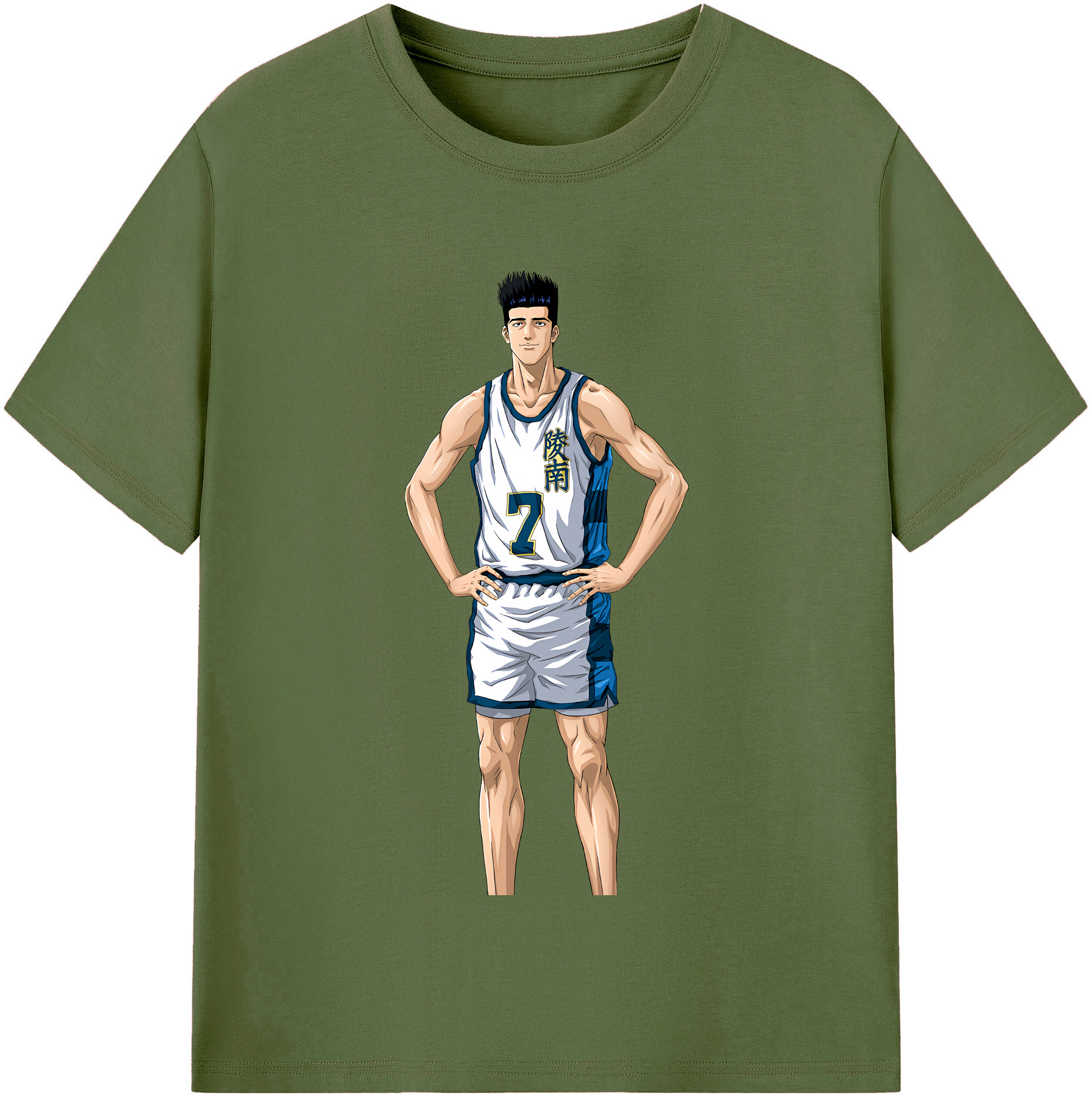 SLAM DUNK／スラムダンク 綿100％半袖Tシャツ（フロントプリント）